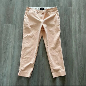 Talbots Hampshire Curvy Peach Crop Ankle Pants Women’s 8 Petite